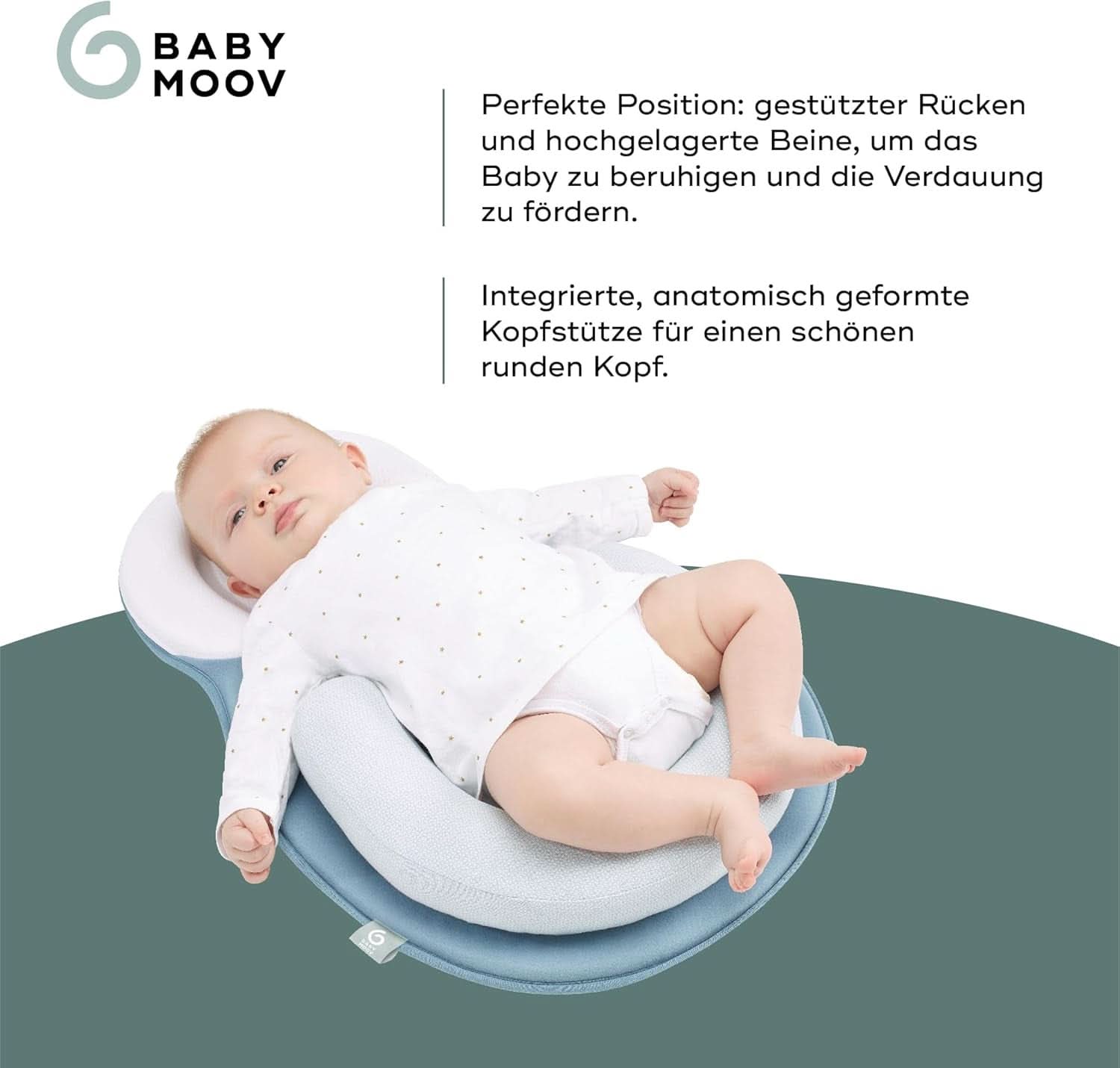 Babymoov Cosydream Mosaic positioneringskudde för bebisar för att lindra kolik och förhindra plagiocefali, 0-3 månader Tillbehör Mat och Amning Bebe Naty Shop