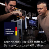 Automatisk espressomaskin Siemens EQ700 classic TP715D01, appkontroll, kallbryggning, intuitiv pekskärm, upp till 10 individuella kaffekreationer som favoriter, automatisk ångrengöring, 1500 W, silvergrå