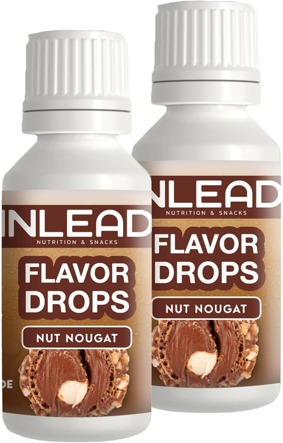 - smakdroppar | Sockerfri och kalorifri smak för sötningsmedel Naty Shop 2X 30Ml Nut Nougat - Nuss-Nougat