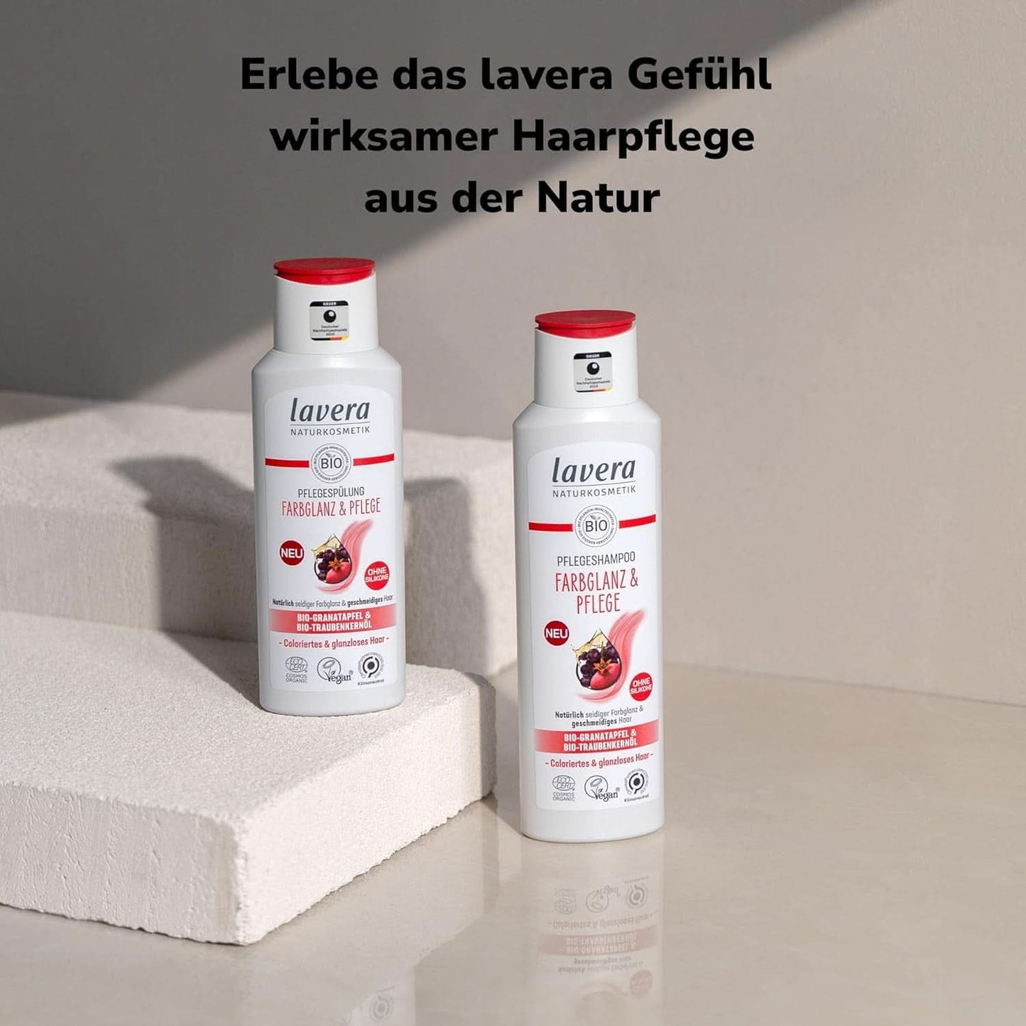 Lavera Care Shampoo Color Shine & Care, vegan, 250 ml Dusch och bad Naty Shop