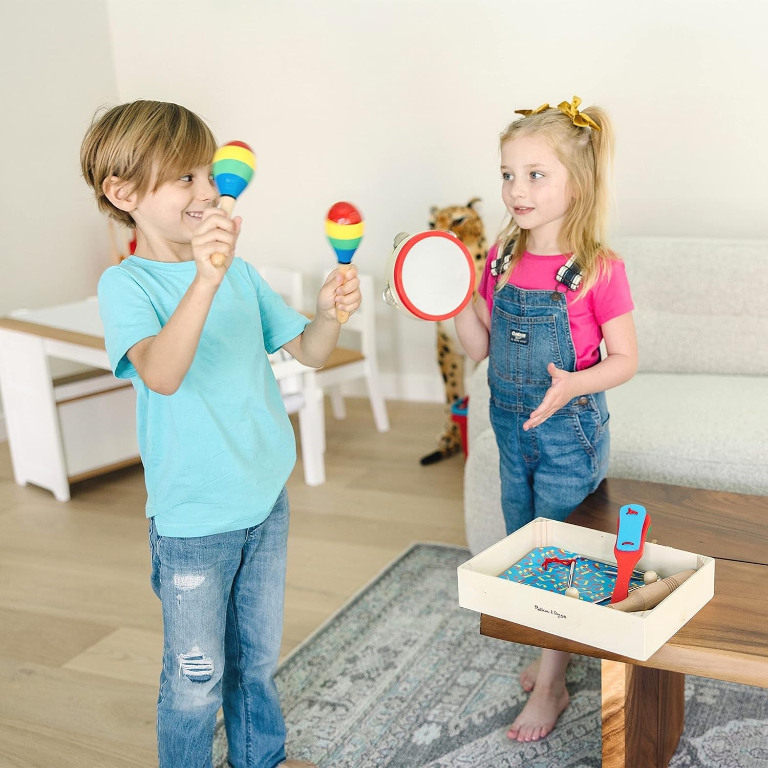 Melissa & Doug Ett band i en låda | Pedagogiska leksaker | Musikleksaker för barn | 3+ | Present till pojkar eller flickor Naty Shop Baby Toys