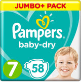 Blöjor Pampers 81657566 Baby-Dry Byxor, vit