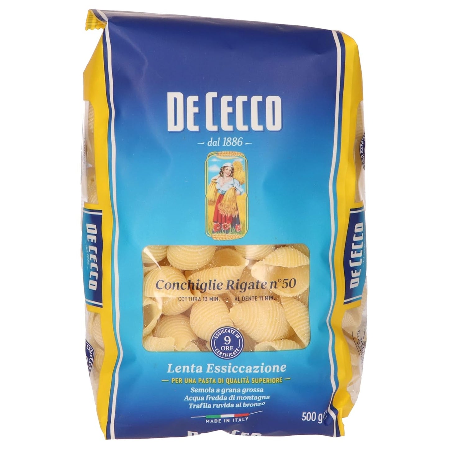 Conchiglie Rigate, 500 g (förpackning med 1)