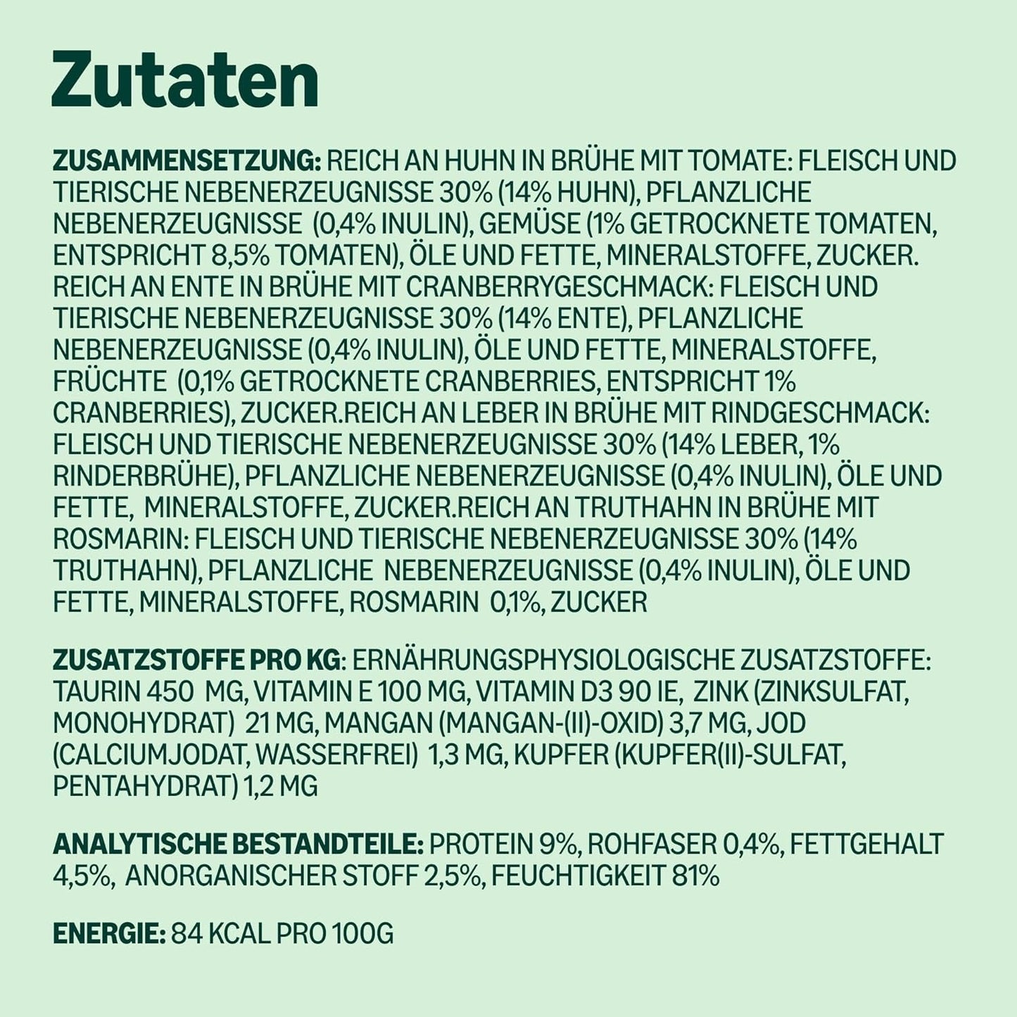 Amazon spannmålsfritt vått kattfoder för vuxna katter Köttval i buljong 4,76 kg 56 förpackningar om 85 g (tidigare livslångt)