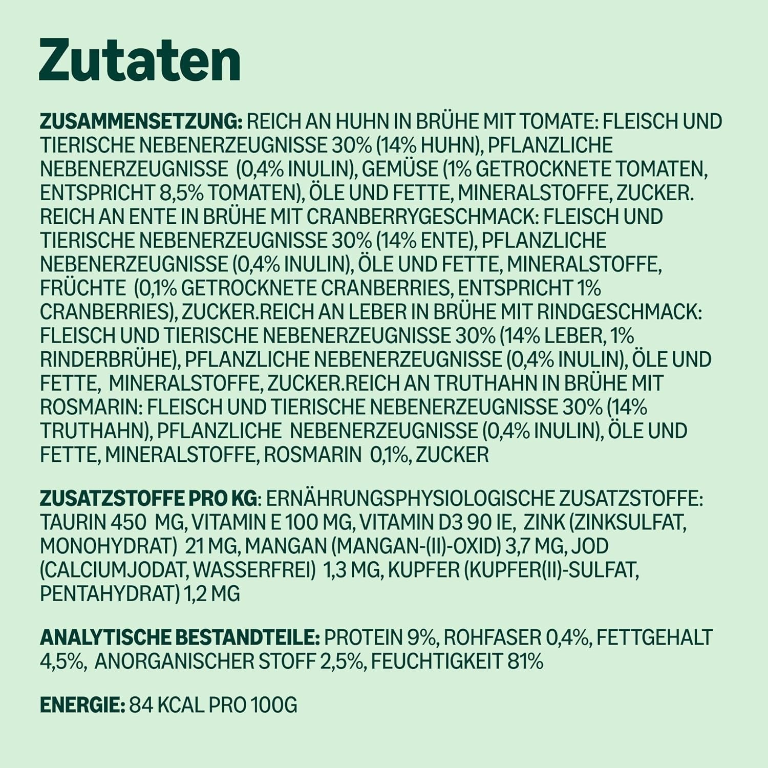Amazon spannmålsfritt vått kattfoder för vuxna katter Köttval i buljong 4,76 kg 56 förpackningar om 85 g (tidigare livslångt)