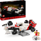 LEGO Icons Mclaren MP4/4 & Ayrton Senna modellbilset, F1 racingbilssats för vuxna med racerminifigur, samlarobjekt, presentidé för män, kvinnor, honom och hennes 10330 byggset Besuche den LEGO-Store Single
