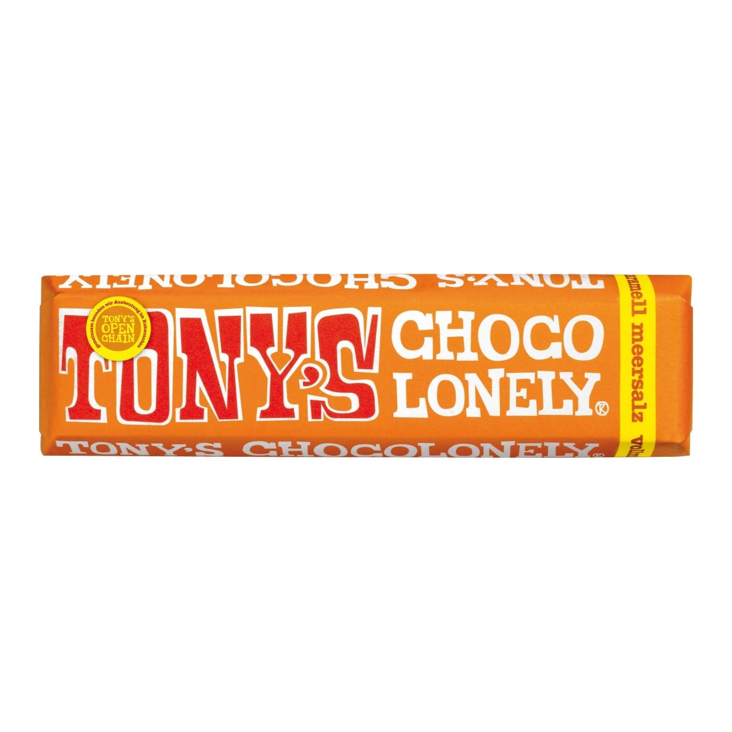 Tony's Chocolonely, mjölkchoklad med kola och havssalt 47g