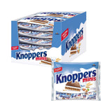 White and Black Knoppers – 8 x 25g – Rånskivor fyllda med mörka kakaobrån, bitar av svarta kex, mjölk och nougatkräm