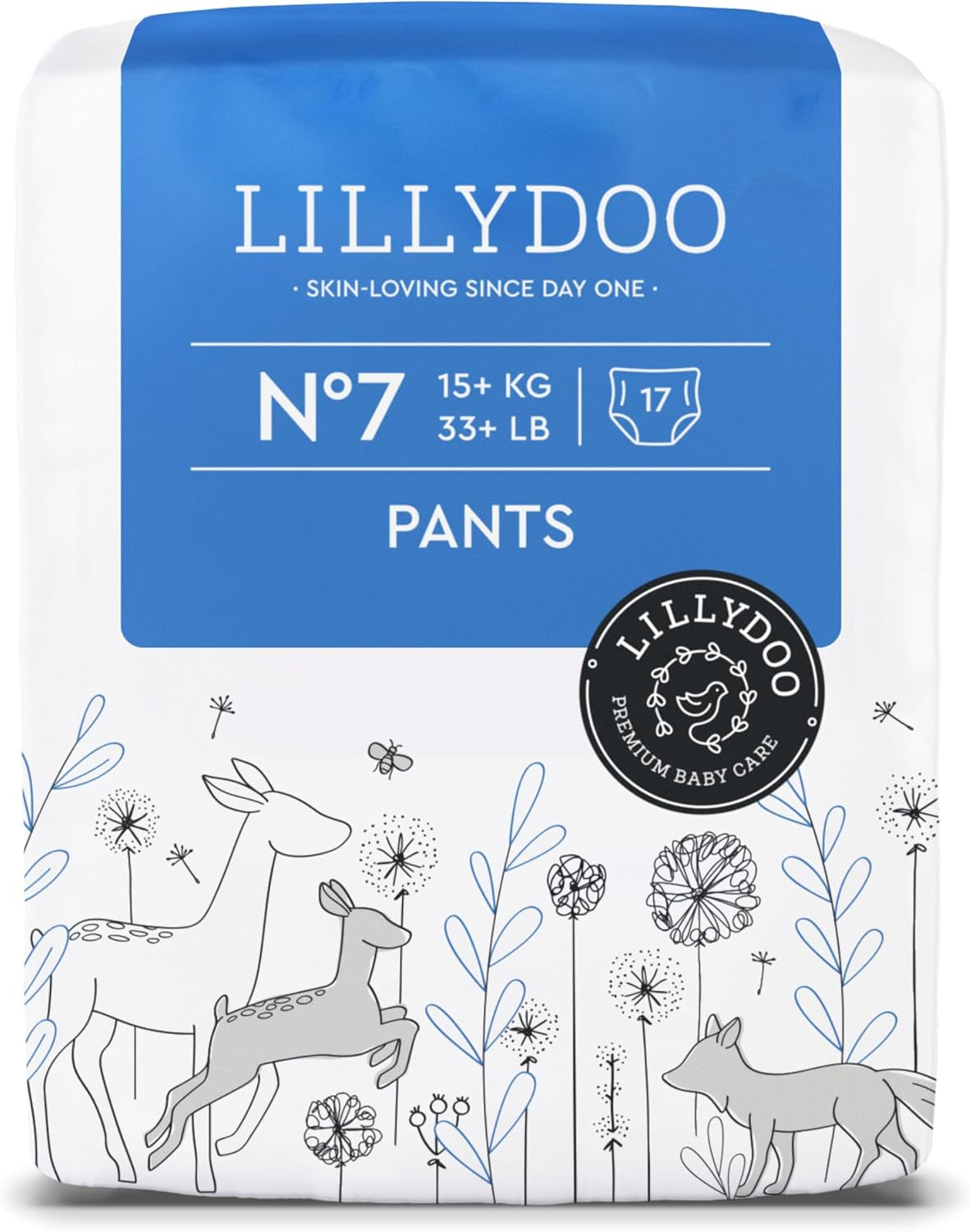 LILLYDOO hudvänliga byxor storlek 5 (12-17 kg) Månadslåda (105 stycken)
