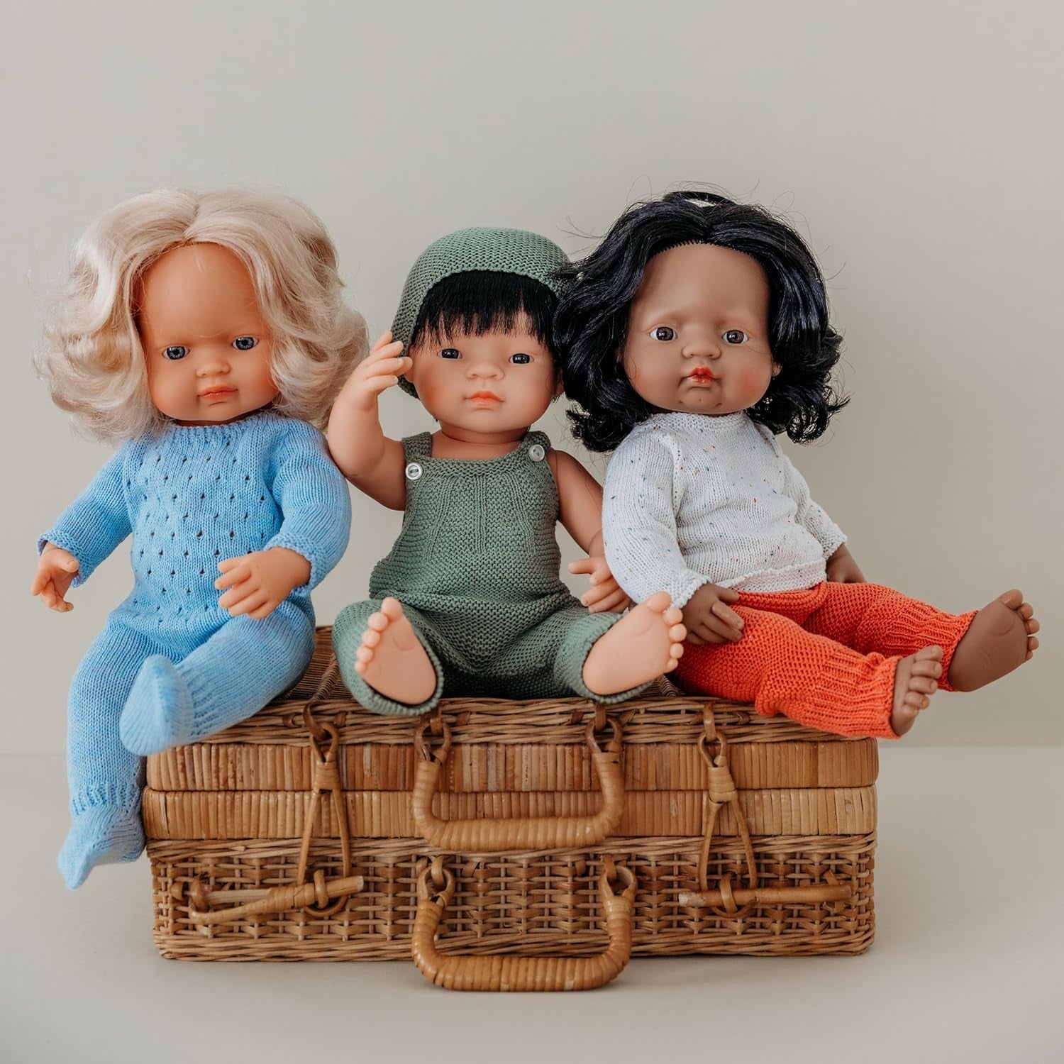 Miniland Baby Doll Asian Boy 38cm-31055