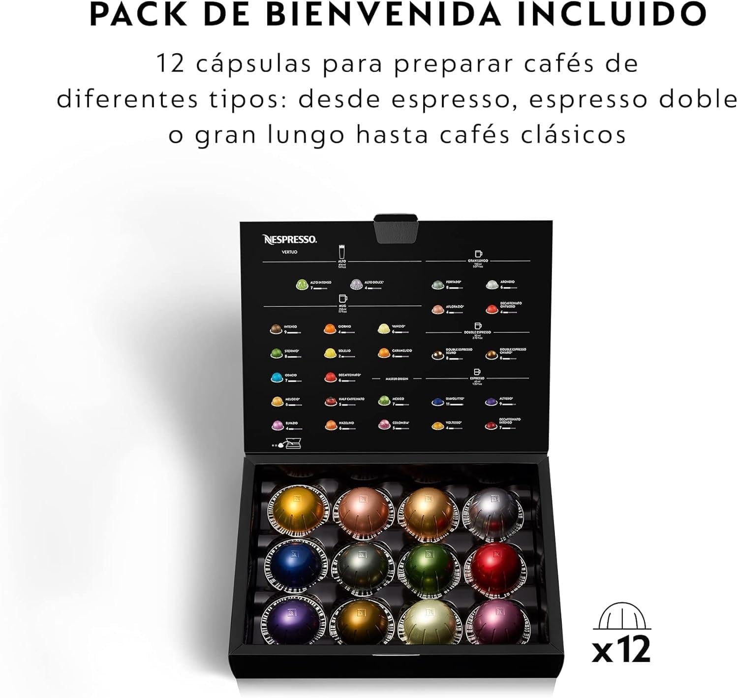 Nespresso kaffemaskin De'Longhi Vertuo Next, ENV120.BM, mattsvart