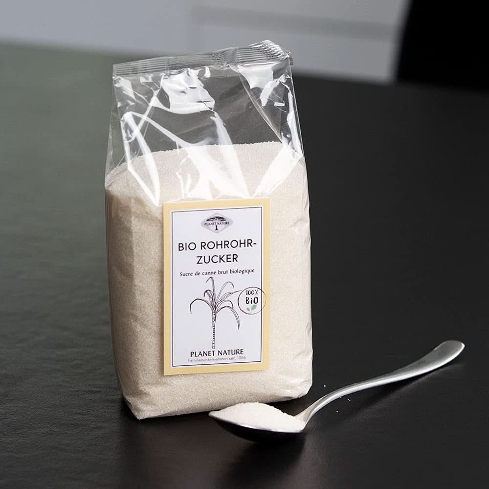 Rå ekologiskt rörsocker, 1 kg sötningsmedel Naty Shop