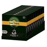 Kaffeekapseln Espresso Ristretto, Intensität 12 av 12 & Kaffeekapseln Krönung Crema, 200 Nespresso-kompatibla Kapseln, 10er Pack, 10 x 20 Getränke, 1040 g