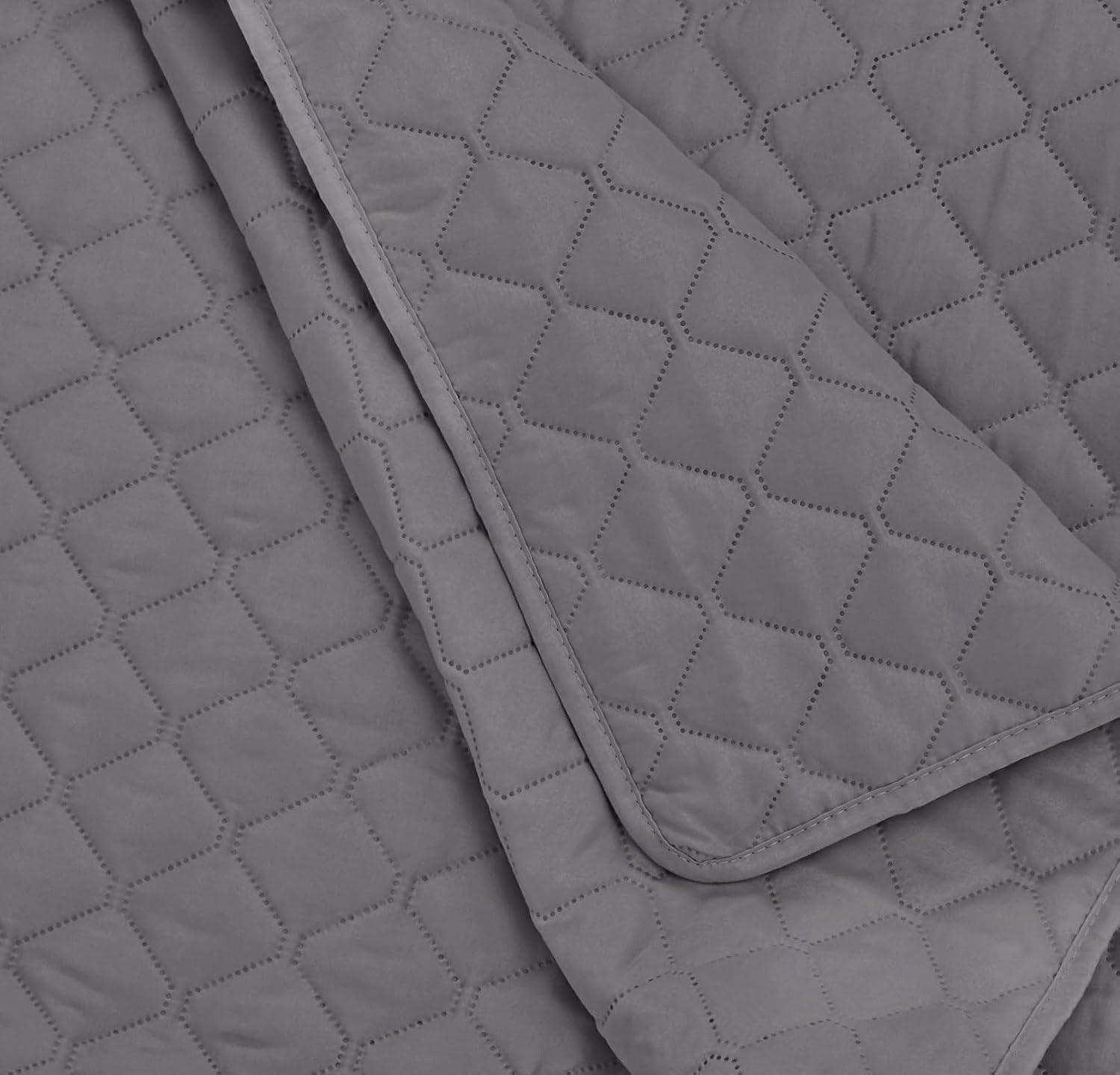 Amazon Basics överdimensionerad täcke med relief, 170 X 210 cm, mörkgrå diamantmönster Sängar och filtar Besuche den Amazon Basics-Store