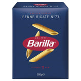 Pasta Barilla Classic Penne Rigate Nr. 73 från högkvalitativt durumvete, alltid al dente (1 x 500 g)