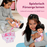 BABY Born Amy - 36 cm docka - Babydocka med 7 funktioner för småbarn från 1 år - Fungerar utan batterier - Inkluderar tillbehör och madrass