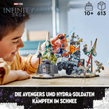 LEGO Marvel Avengers Assemble: Age of Ultron, bygg- och lekset med 8 minifigurer av superhjältar som Thor, Hulk och Iron Man, byggleksak för pojkar och flickor, äventyrsset 76291 Byggset Besuche den LEGO-Store