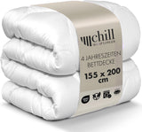 4 Seasons Quilt 135X200-2 i 1 All Season Quilt 135X200 - Andningsbart, tvättbart och veganskt täcke - Duotäcke med komfortband för att sova - 500G & 700G Fyllning Naty Shop Täcken och täcken 155 X 220 Cm