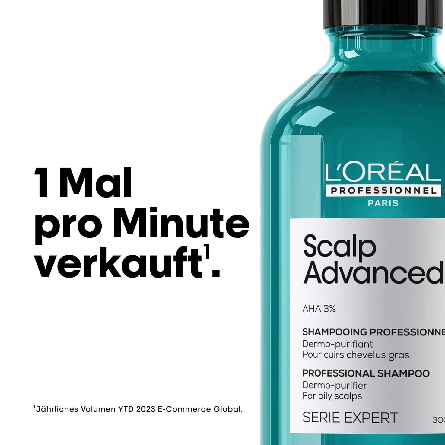 L'Oréal Professionnel rengöringsschampo för fet hårbotten, 300 ml Naty Shop dusch och bad