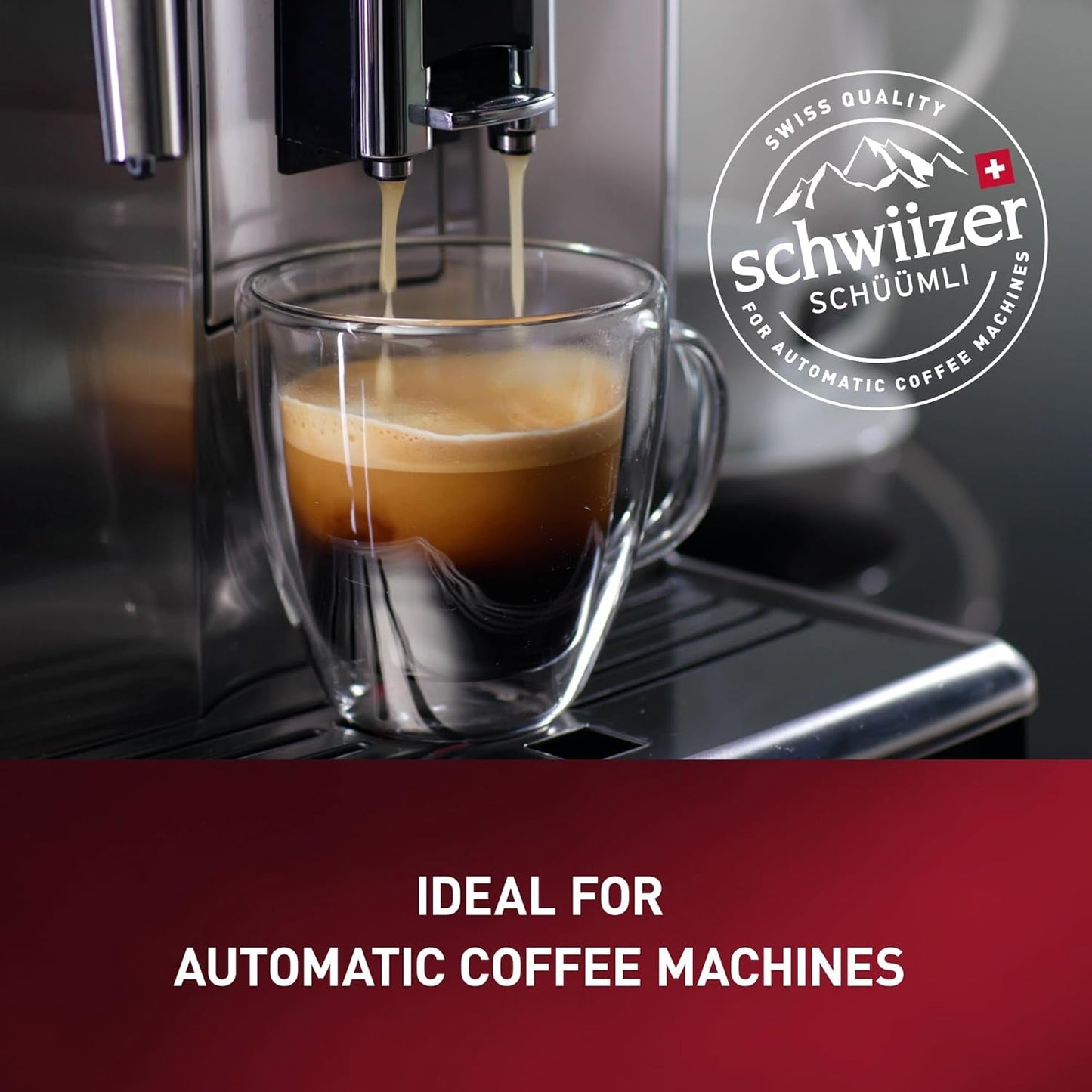Schwiizer Schüümli Intenso, Arabica/Robusta kaffebönor, fylliga och intensiva, idealisk för automatiska espressomaskiner, styrka 4/5, medelrostad, Rainforest Alliance, 1 kg