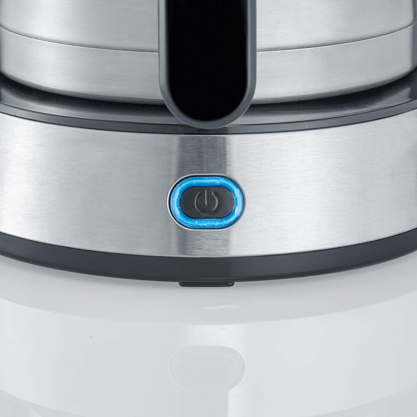 SEVERIN "TypeSwitch" espressomaskin med termokanna, AromaSwitch för att välja mellan 2 bryggprofiler, kaffemaskin för upp till 10 koppar, 1000W, borstat rostfritt stål-svart, KA 4845