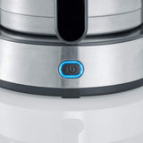 SEVERIN "TypeSwitch" espressomaskin med termokanna, AromaSwitch för att välja mellan 2 bryggprofiler, kaffemaskin för upp till 10 koppar, 1000W, borstat rostfritt stål-svart, KA 4845