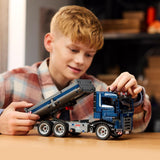 LEGO Technic Dump Truck leksak med ratt och rörlig dumper - blå byggfordon - presentidé för födelsedagar eller semester - byggset för pojkar och flickor från 9 år 42203 Byggset Besuche den LEGO-Store