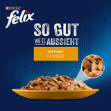 Felix så gott som det ser ut Blöt kattmat i gelé med kyckling, förpackning om 26 (26 x 85 g)