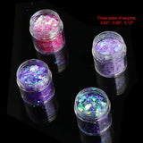 HOWAF 12 lådor Nail Glitter Ansikte Kroppsborste Glitter Smink Nagel Glitter Ögon Läpp Hår Kroppsdekoration Halloween Julfestival Maskerad Smink Tillbehör