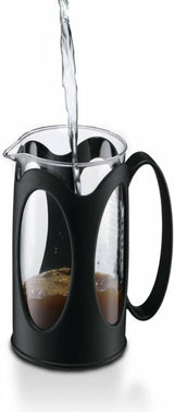 Bodum Kenya kaffebryggare - 1L / 8 koppar - Manuell fransk press Borosilikatglas och rostfritt stål - Tål diskmaskin - Tillverkad i Portugal