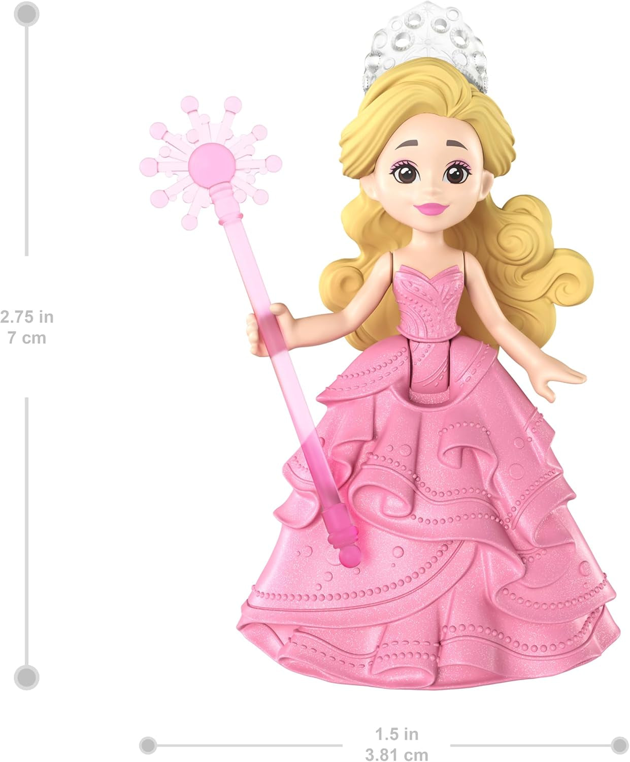 Mattel Universal Pictures Evil Glinda Floating Bubble, Familiar Movie Inspired Glinda Mini Doll and Vehicle Playset, JFM25, [Multicolor]