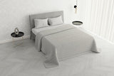 Sommartäcke Satin Stripes, polyester, kräm, 260X250 Cm Täcken och täcken Naty Shop
