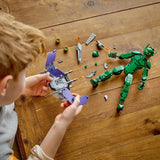 LEGO Marvel Green Goblin Byggfigur, Superskurk rörlig byggleksak för barn 8+, pojkar och flickor, Spider-Man Universe Set med reglage och pumpabomber, Superhjältepresentidé 76284 Byggset Besuche den LEGO-Store