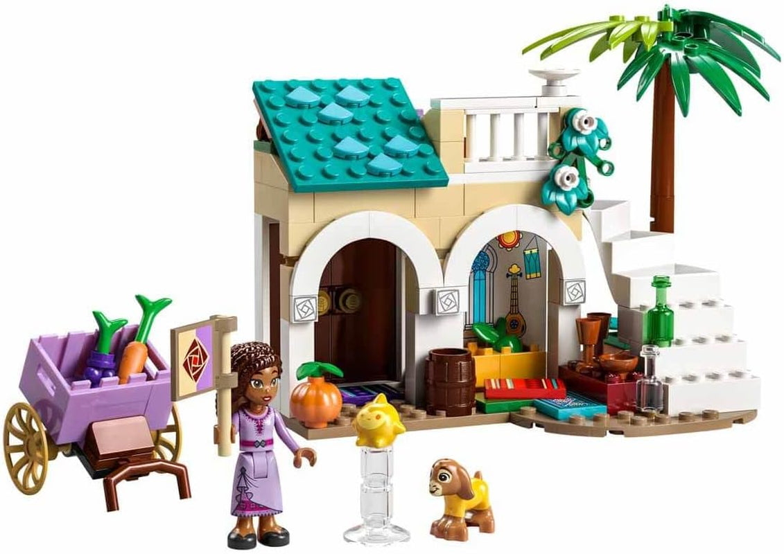 LEGO 43223 Disney Wish Asha i Rosas City, Önskefilmset med marknad, Asha Minidocka, Valentino som leksaksget och stjärnfigurer, Present till barn 6 år, Byggset för flickor och pojkar Besuche den LEGO-Store