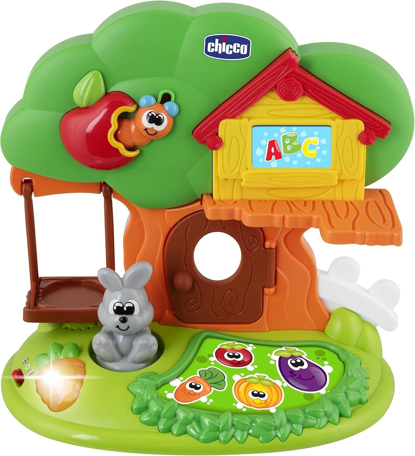 Chicco - Bunny House, elektronisk leksak, lekset, ålder 1-4 år Babyleksaker Naty Shop