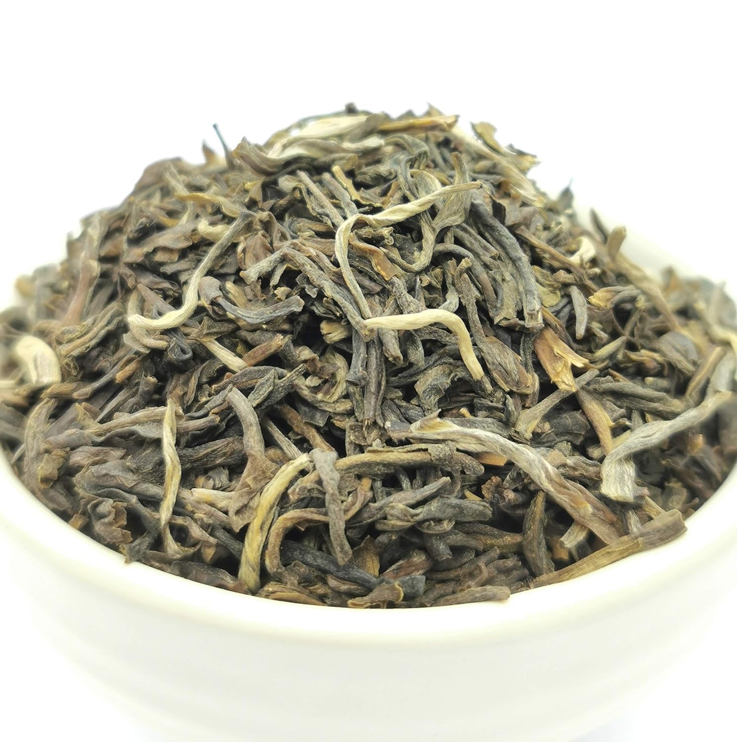 Löst jasminte 100 g, naturligt smaksatt jasminblommagrönt te, jasmingrönt te med en uttalad jasminsmak, Teaclub Green Tea
