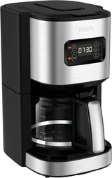 Krups F30908 ProAroma Espressomaskin med filter och glaskaraff, kapacitet 1,25 l, 10-15 koppar, 1050 W, svart