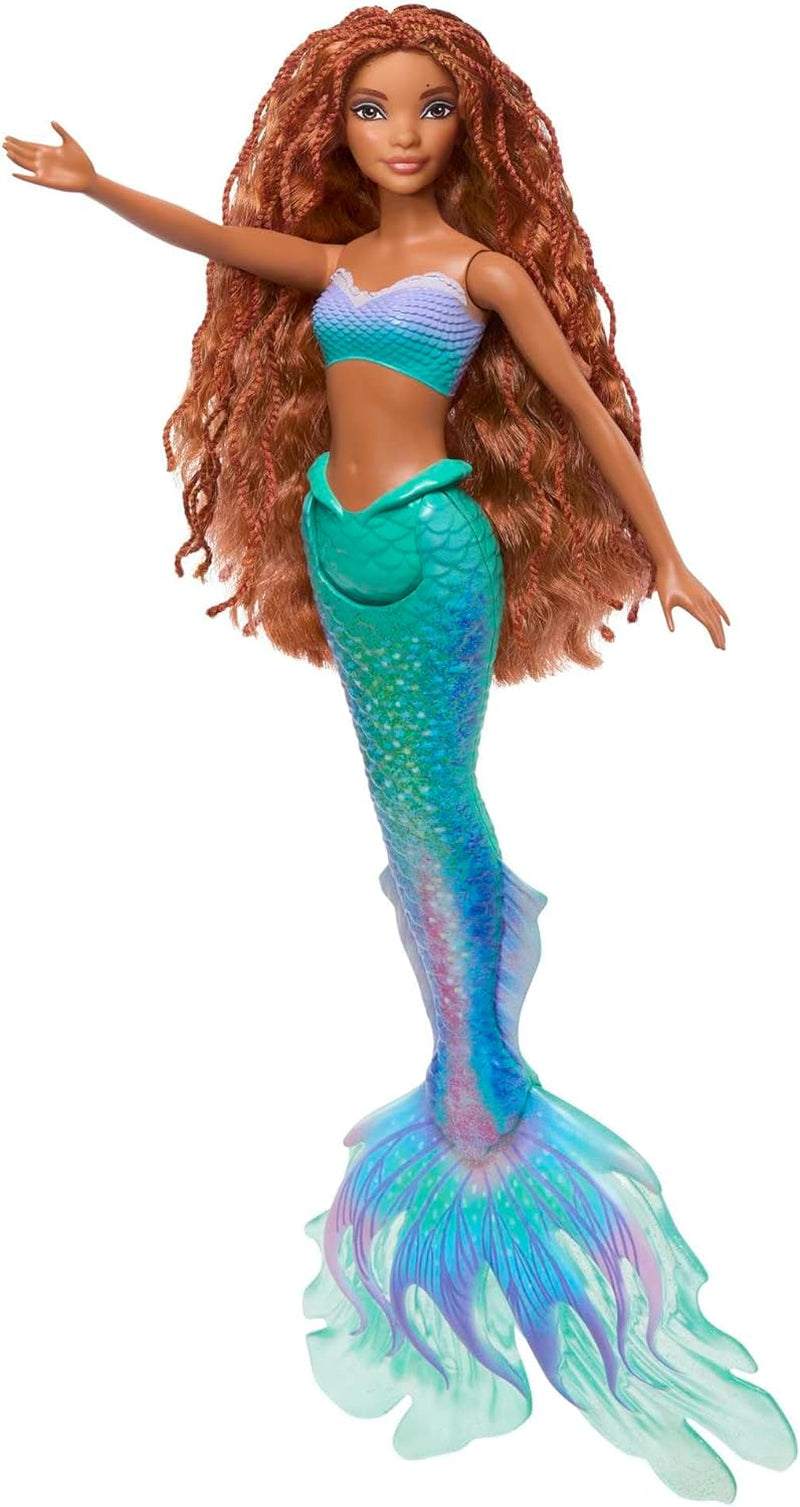 Mattel Disney Ariel - The Little Mermaid Doll, Inspirerad av The Little Mermaid Movie, Mermaid Toy, Positionable, Disney Gifts, Toy for Ages 3 and Up, HLX08
