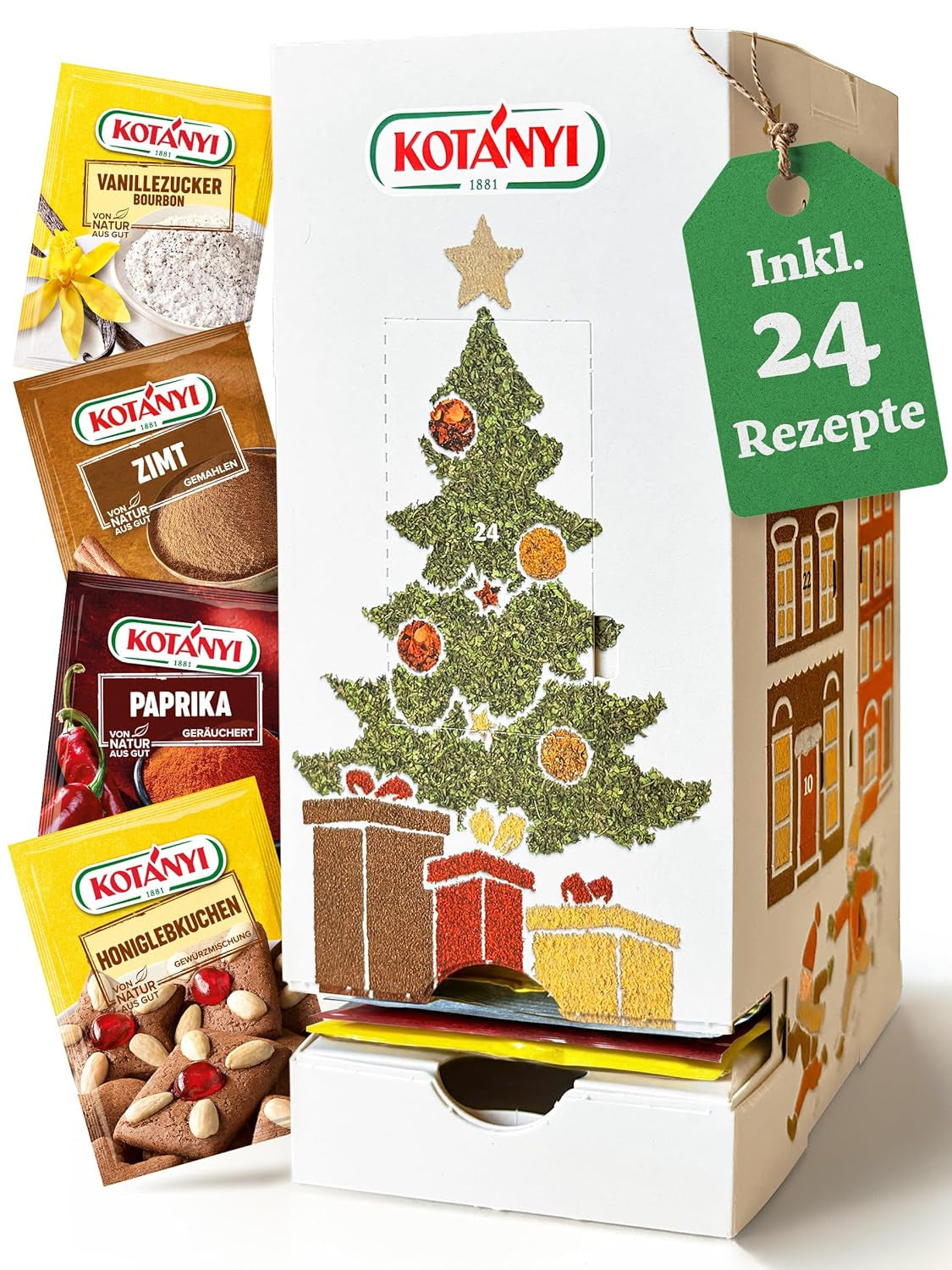 KOTÁNYI Grill Spice Present Set - 6er Carrier - Presenter för män - Grill Zubehör & Spice Set für jedes BBQ - Grill Zubehör inkl. Magic Dust - [Jetzt Geburtstagsgeschenk für Männer bestellen!]