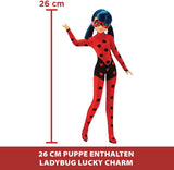 Bandai - Miraculous Ladybug - Miraculous Switch'n Go Scooter + 26 cm Ladybug Lucky Charm artikulerad docka - P50668