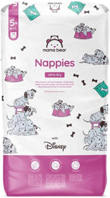 Mama Bear Disney Ultra Dry blöjor storlek 4 (8-14 kg), vit, 84 stycken (1 förpackning) Naty Shop storlek 5+ (11-17 kg) Enkelpack