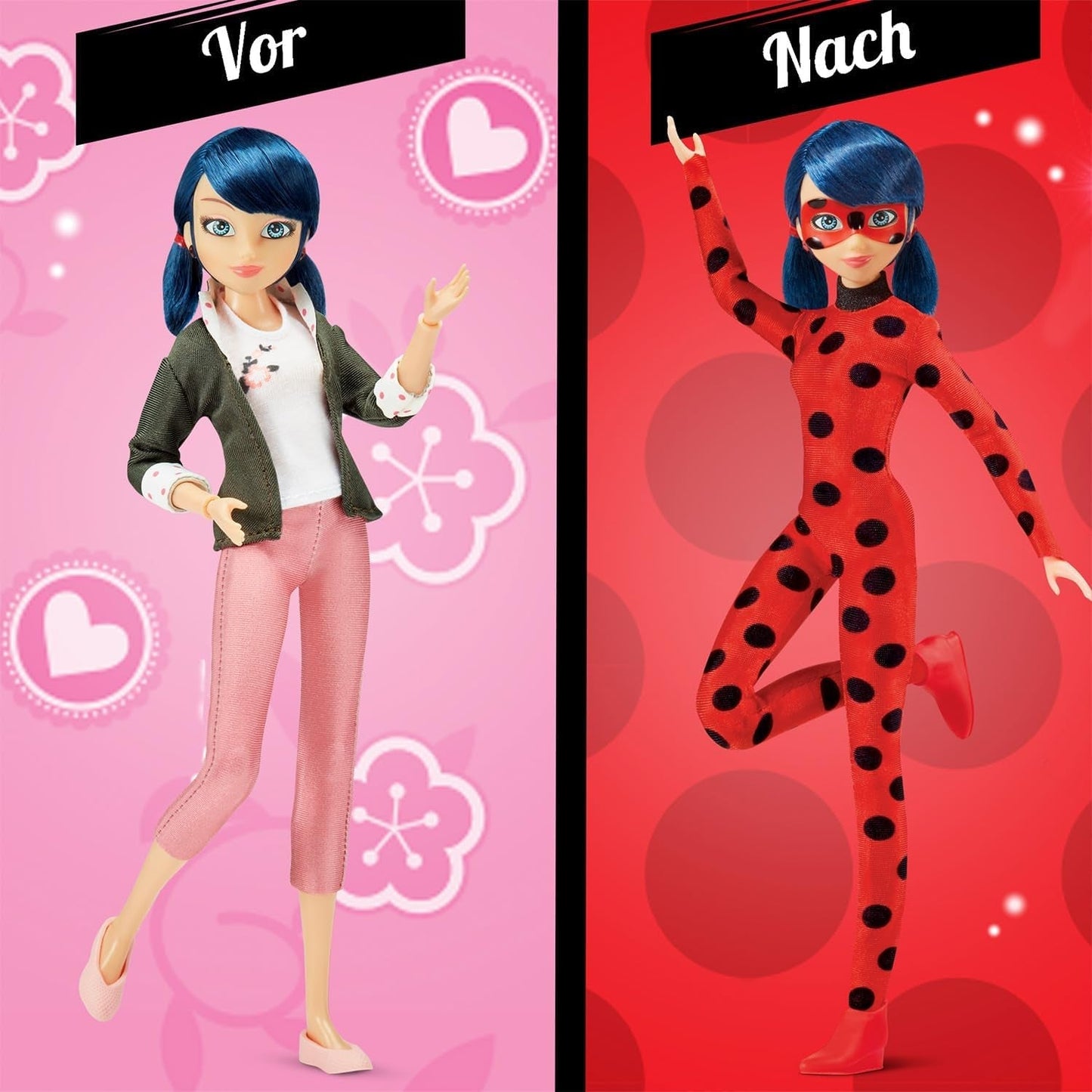Bandai - Miraculous Ladybug - Dress up docka 26 cm med två outfits - Ladybug - P50355 Dolls Naty Shop