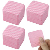 300 Stück Nagellackentferner Pads, Fusselfreie Nägel Wattepads Für Nägel Nagellackentferner Luddfria Nagelservetter Cleaner Gelnägel - Rosa