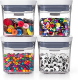 OXO 11236100V1UK Behållare för matförvaring, plast, transparent Matförvaringslådor Naty Shop Set med behållare