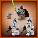 LEGO Star Wars Escape With The BARC Speeder, Mandalorian-setet, leksakscykel med sidvagn, Inkluderar figurerna Kelleran Beq och Grogu, present till pojkar och flickor från 8 år 75378 Byggset Beuche den LEGO-Store