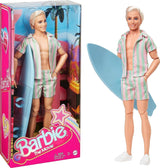 Barbie the Movie - Doll Movies Fans, Ken Doll, Samlardocka med surfbräda och sneakers, rörlig kropp, platinablont hår, lämplig som present till 3 år gamla barn, HPJ97 Naty Shop Dolls Standardtitel
