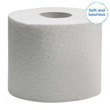Kleenex Premium toalettpappersrullar 8484, toalettpapper 24 rullar X 160 puffade ark, 4-lagers toalettpapper, 100 % ren fiber, hög kvalitet, rivtålig och mjuk (2-pack)