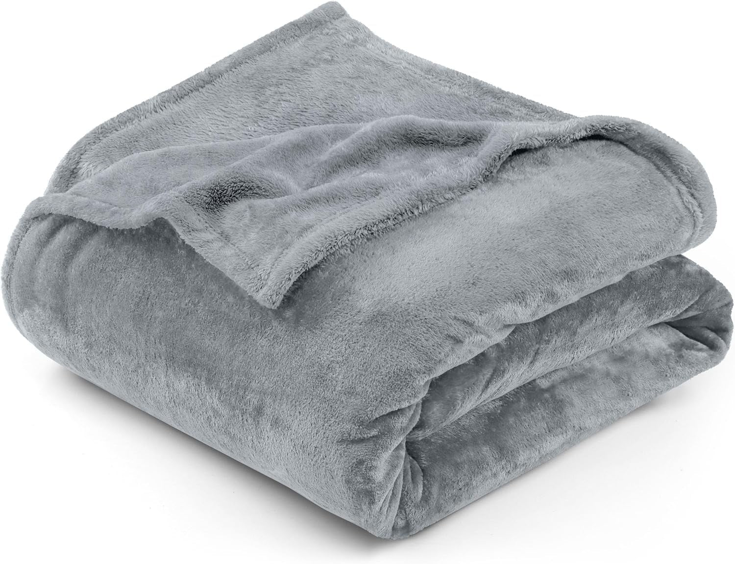 Utopia Sängkläder Kuschelige Fleecedecke [228X228 Cm, Grå] Weiche, Leichte, Warme Flauschige Decke Kuschelige och Atmungsaktiva Decken Für Bett Soffa Soffa