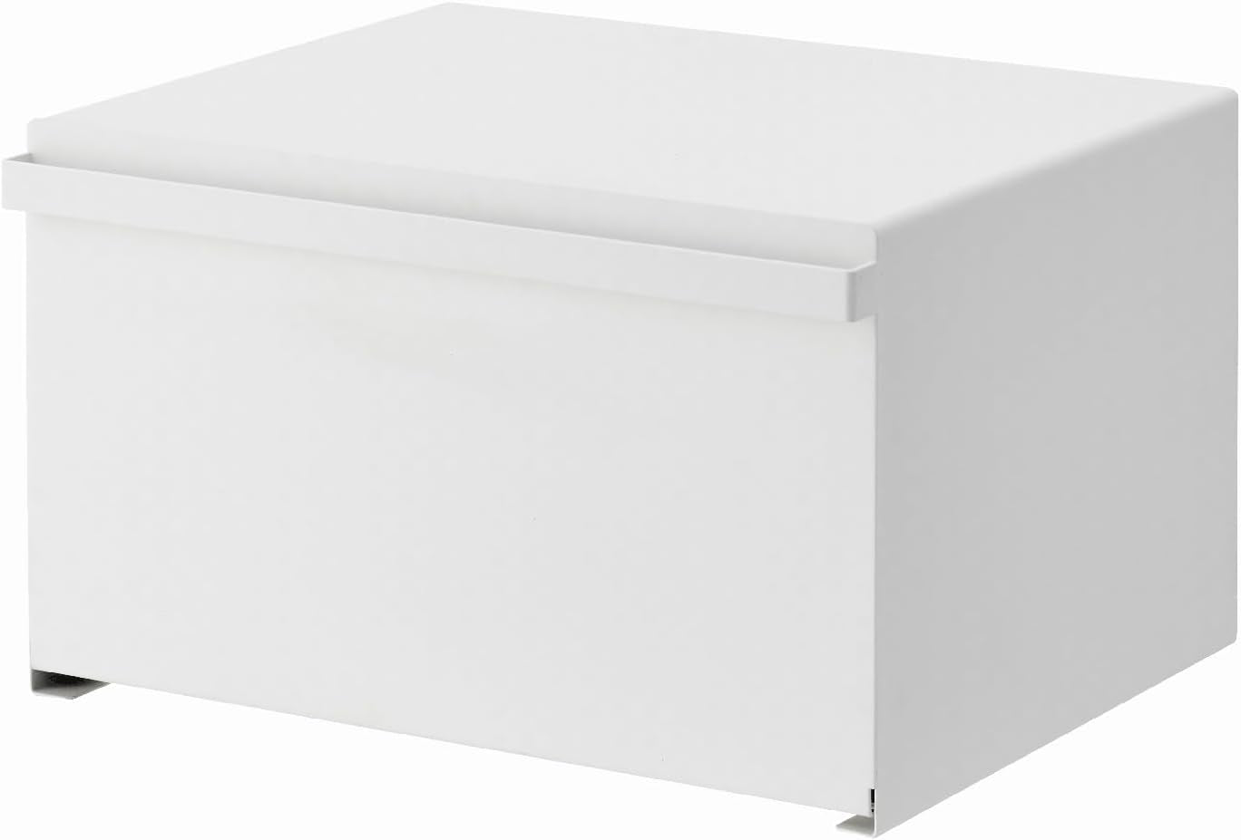 Yamazaki 4352 TOWER Brödkorg, vit, stål, minimalistisk, 40 x 34,5 x 24 cm Matförvaringslådor Naty Shop White One size