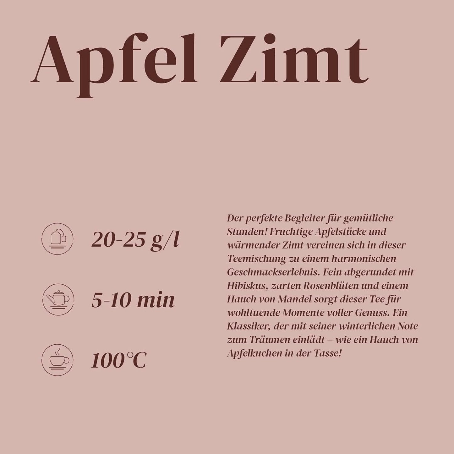 Alpackate | Äpple och kanel | Blandning av fruktteer | Bulk | Återförslutningsbar (100g)